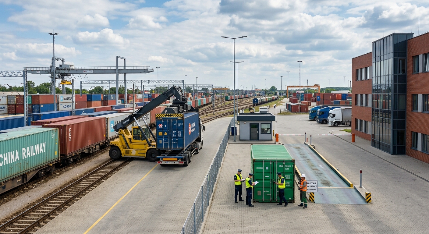 Sprawny import z Chin koleją z odprawą celną